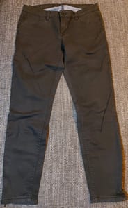 Damen Glitzer Jeans Hose – Größe XXS – Schwarz