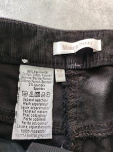 Damen Cordhose in Dunkelbraun, gerade geschnitten – Größe 40 – Bild 3 von 6