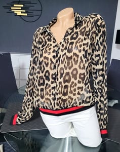 Damen Gr S Bluse v. Mode Italy – Braun – Bild 4 von 10