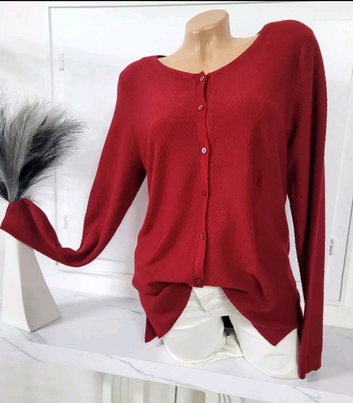 Damen Gr 42- 44 Street One feiner Strick Cardigan Pullover – Bardo – Bild 2 von 8