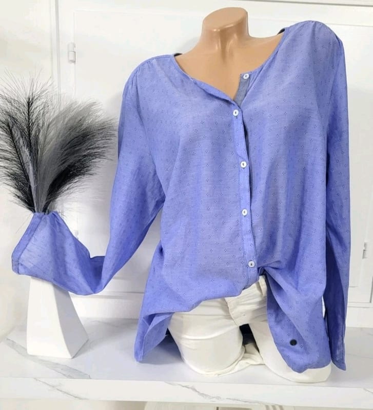 Gr 48 Women Essentials by Tchibo Tunika – Blau – Bild 7 von 7