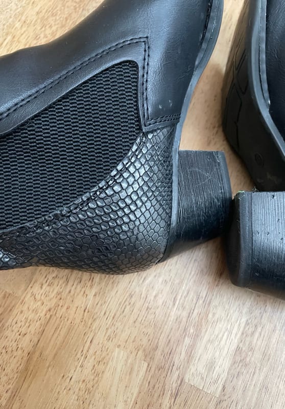 Schwarze Chelsea Boots mit Absatz – Damen – Größe 37 – Bild 7 von 8