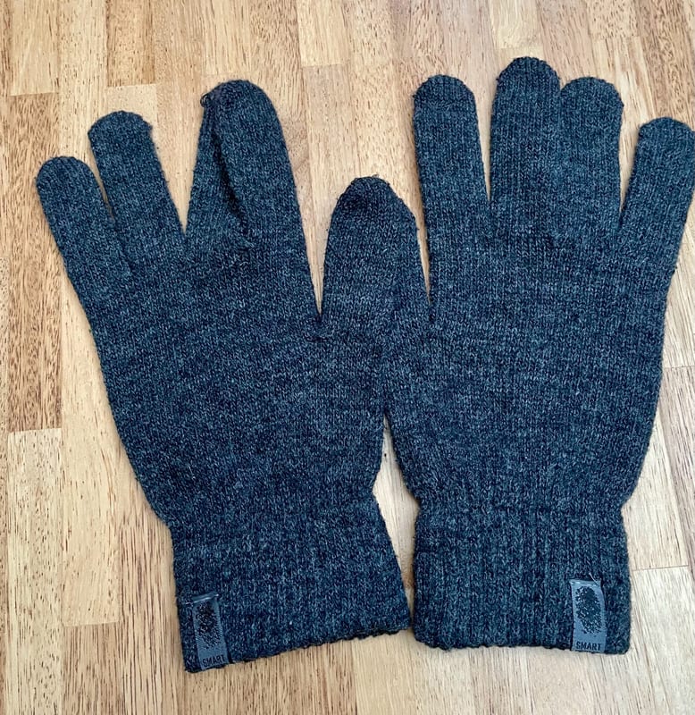 Strickhandschuhe Herren, dunkelgrau meliert – Einheitsgröße – Bild 4 von 5
