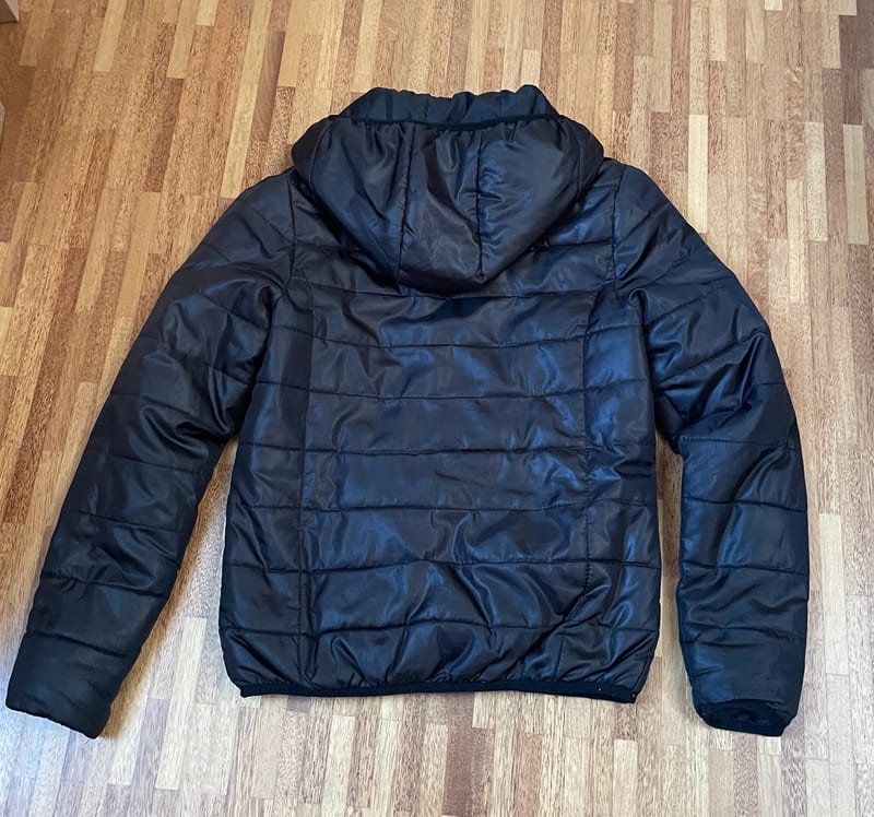 Gesteppte Damenjacke mit Kapuze – schwarz – Größe 38 – Bild 3 von 10
