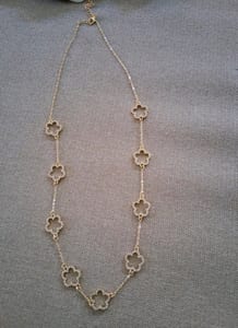 Damen Halskette Cloverleaf goldfarben – Bild 4 von 5