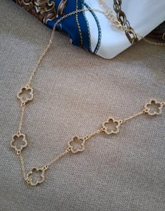 Damen Halskette Cloverleaf goldfarben – Bild 5 von 5