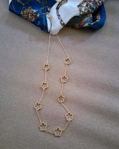 Damen Halskette Cloverleaf goldfarben