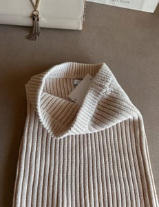 Damen Schöner Grobstrickrock Beige Neu – Größe 36 – Bild 2 von 8