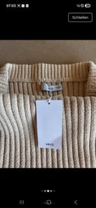 Damen Schöner Grobstrickrock Beige Neu – Größe 36 – Bild 8 von 8