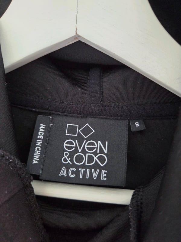 Damen Sport Hoodie Active Schwarz Pullover – Größe S – Bild 4 von 7