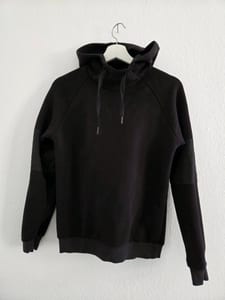 Damen Sport Hoodie Active Schwarz Pullover – Größe S