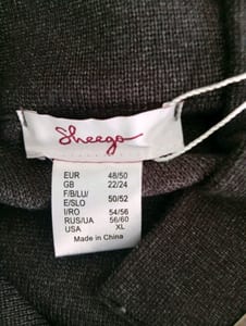 Damen Strickjacke mit Stehkragen, anthrazit-meliert 48/50 – Größe 48 – Grau – Bild 2 von 4