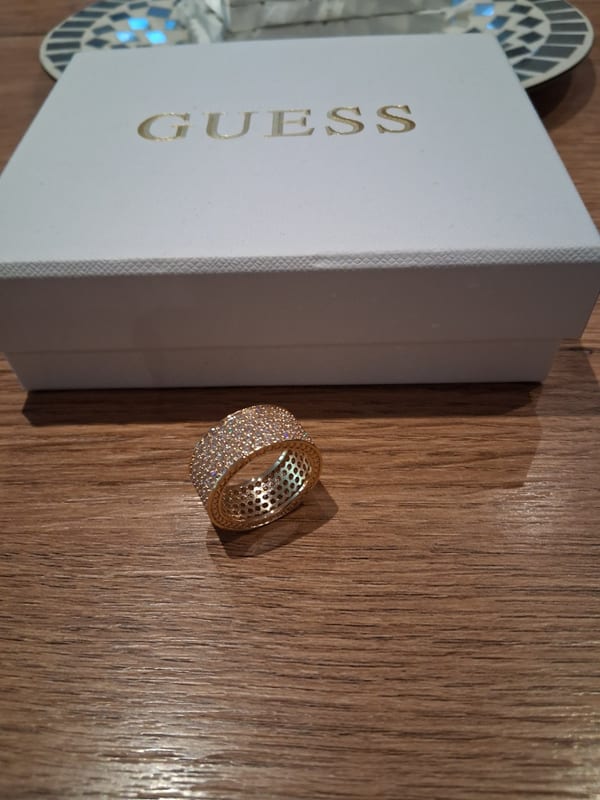 Damen Wunderschöner Pavè Ring goldfarben – Größe 57 – Bild 5 von 9