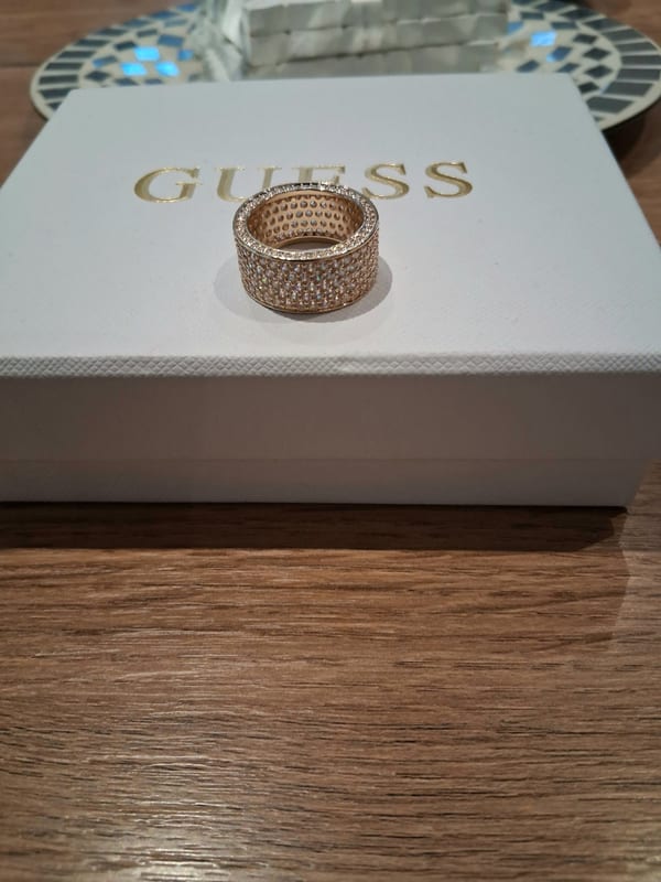 Damen Wunderschöner Pavè Ring goldfarben – Größe 57 – Bild 7 von 9