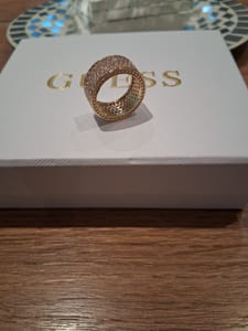 Damen Wunderschöner Pavè Ring goldfarben – Größe 57 – Bild 6 von 9