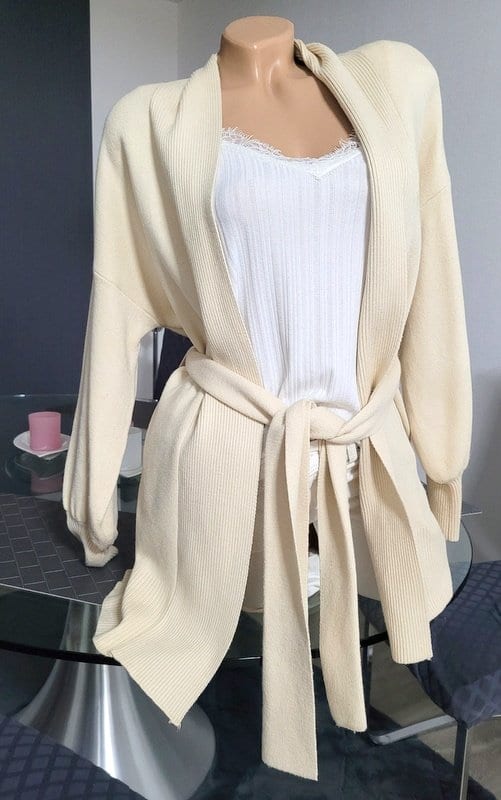 Damen Gr S Strick Jacke -Pullover v. Vero Moda – Creme