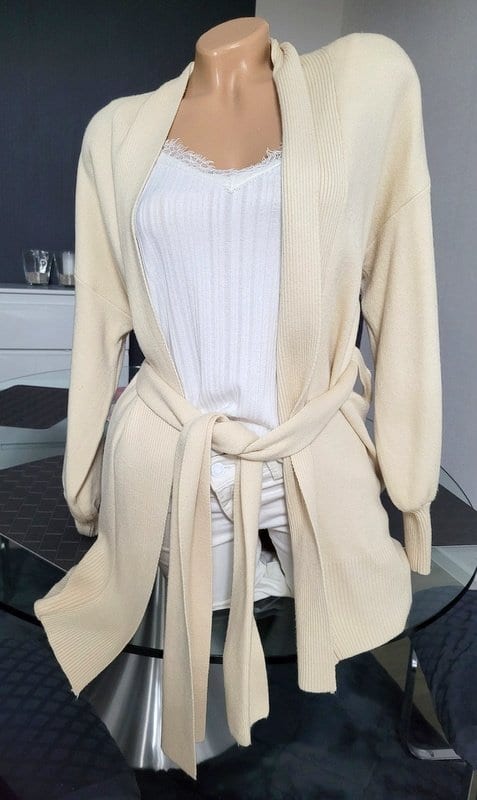 Damen Gr S Strick Jacke -Pullover v. Vero Moda – Creme – Bild 6 von 7