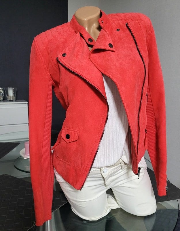 H&M Damen Jacke Gr 36 S Top Zustand – Rot – Bild 2 von 8