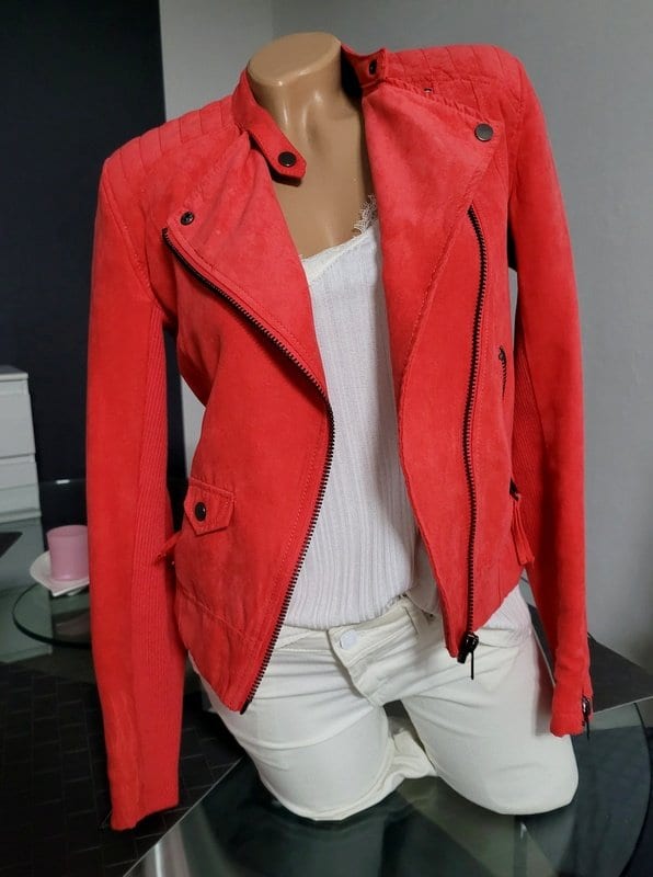 H&M Damen Jacke Gr 36 S Top Zustand – Rot – Bild 5 von 8