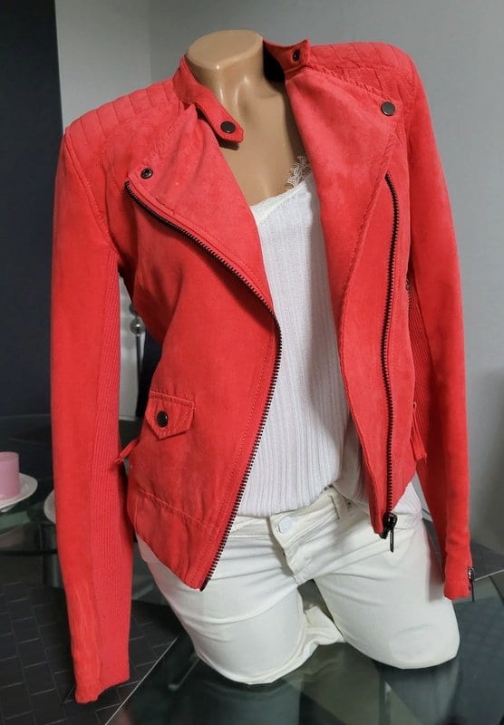 H&M Damen Jacke Gr 36 S Top Zustand – Rot – Bild 6 von 8