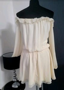Damen Gr S Kleid v Amisu Neu – Creme – Bild 6 von 6