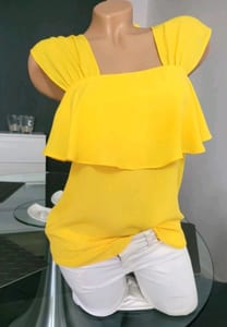 Damen Gr XS Tunika Top v Orsay – Gelb – Bild 5 von 6