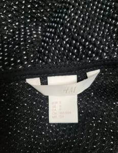 Damen Gr S feiner Strick Pullover v H&M – Schwarz/Weiß – Bild 5 von 6
