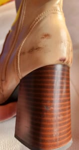 Damen Beige Stiefeletten mit Plateau und Holzabsatz Catwalk beige Gr. 36 – Bild 4 von 7