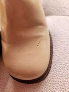 Damen Beige Stiefeletten mit Plateau und Holzabsatz Catwalk beige Gr. 36 – Bild 6 von 7