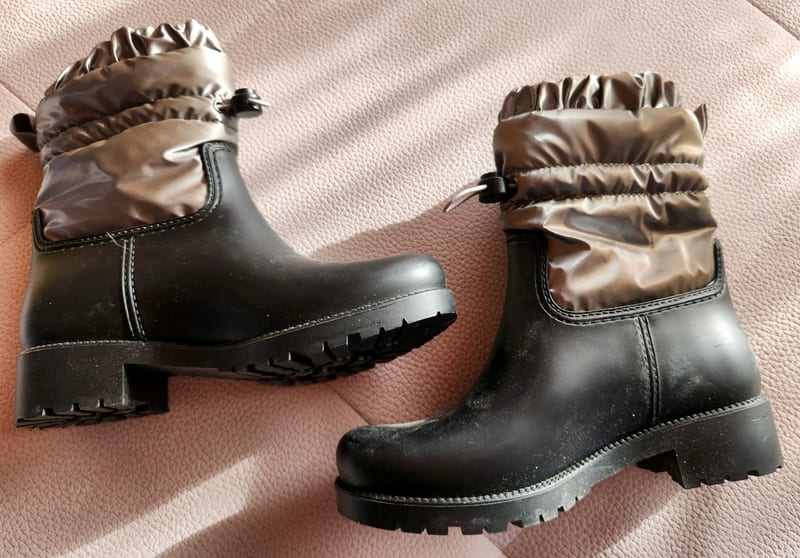 Damen Schneestiefel Boots mit silbernem Steppschaft – Schwarz Graceland Gr. 36 – Bild 3 von 6