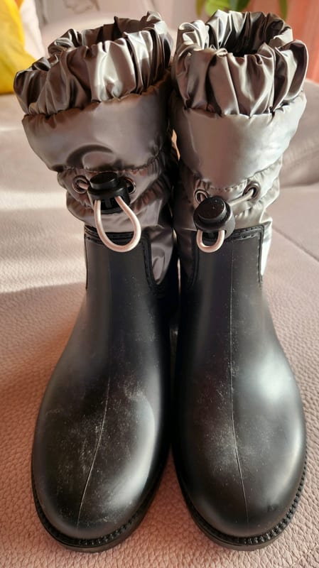 Damen Schneestiefel Boots mit silbernem Steppschaft – Schwarz Graceland Gr. 36 – Bild 4 von 6