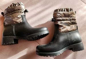 Damen Schneestiefel Boots mit silbernem Steppschaft – Schwarz Graceland Gr. 36 – Bild 3 von 6