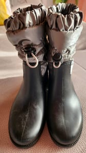 Damen Schneestiefel Boots mit silbernem Steppschaft – Schwarz Graceland Gr. 36 – Bild 4 von 6
