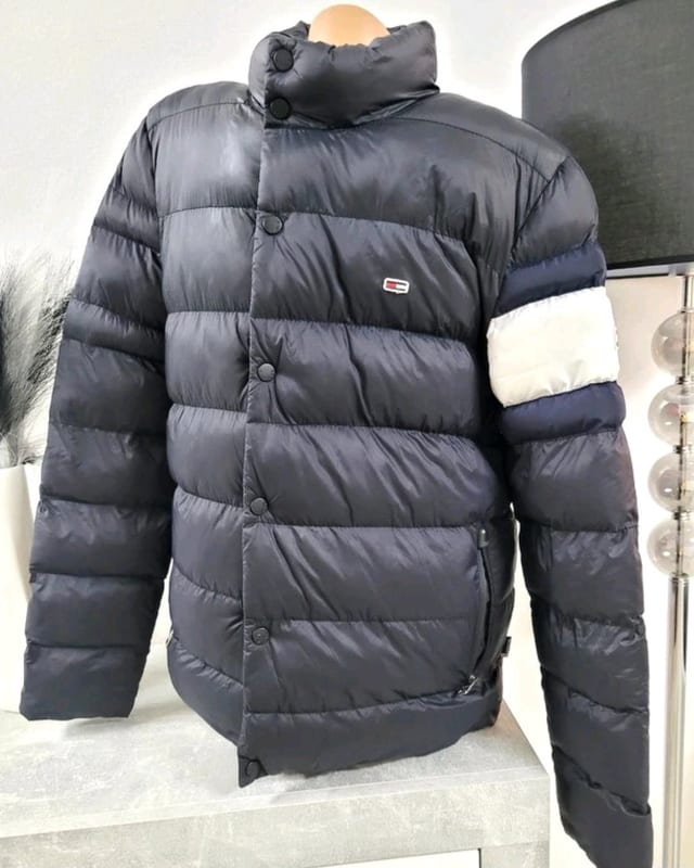 Gr S Herren/ Jungen Jacke v.Tommy Hilfiger – Blau – Bild 7 von 8