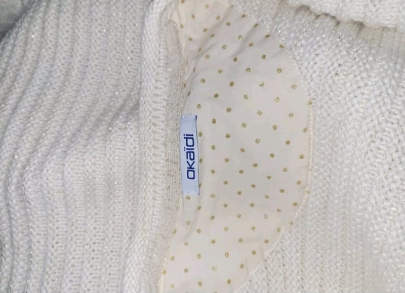 Damen Gr S Strick Pullover v.Okaidi – Creme – Bild 3 von 7
