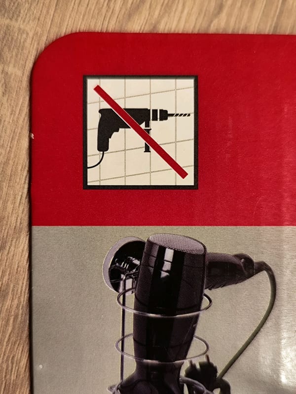 Föhnhalter mit Vakuum-Saugnapf – Wandhalterung für Haartrockner – Bild 2 von 6