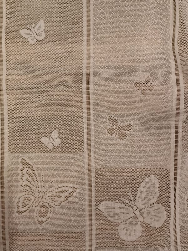 Gardine mit Schmetterlingsmuster Neu Gr.160x 60cm – Bild 3 von 9