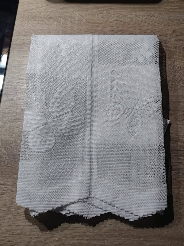 Gardine mit Schmetterlingsmuster Neu Gr.160x 60cm – Bild 9 von 9