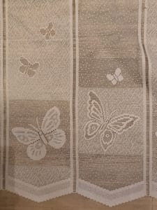 Gardine mit Schmetterlingsmuster Neu Gr.160x 60cm – Bild 2 von 9