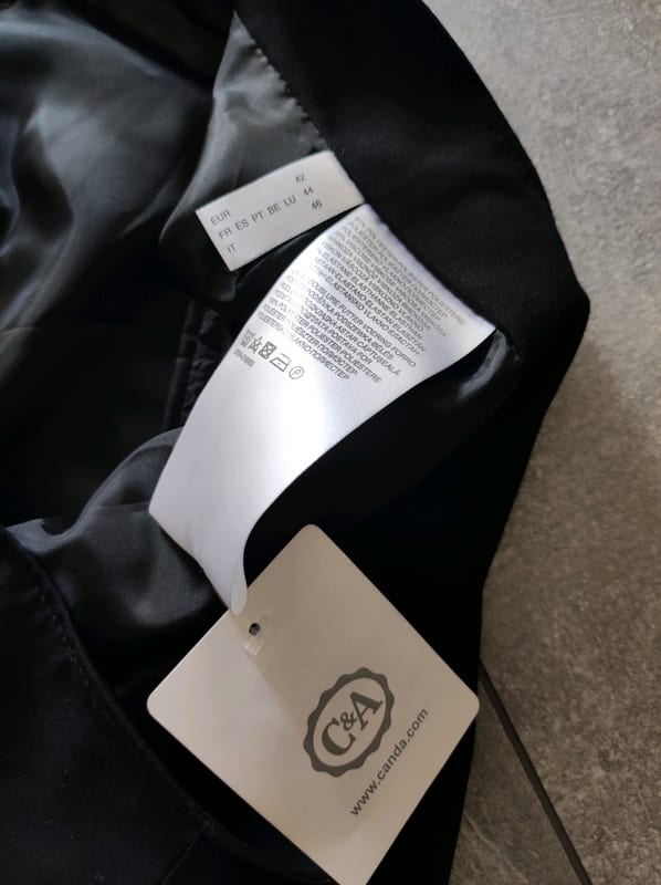 Damen Schwarzer Bleistiftrock mit Schlitz hinten – Größe 42 – Bild 4 von 6