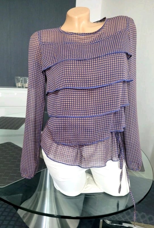 Damen Gr XS Buono Tunika – Lila – Bild 5 von 6