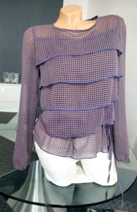 Damen Gr XS Buono Tunika – Lila – Bild 6 von 6