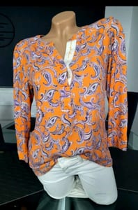 Damen Gr S Street One Tunika – Orange/Bunt – Bild 3 von 7