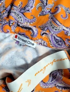 Damen Gr S Street One Tunika – Orange/Bunt – Bild 6 von 7