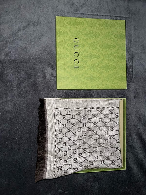 Gucci Schal Neu Damen braun – Bild 2 von 8