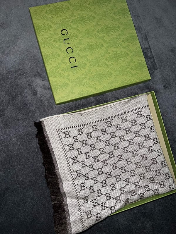 Gucci Schal Neu Damen braun – Bild 4 von 8