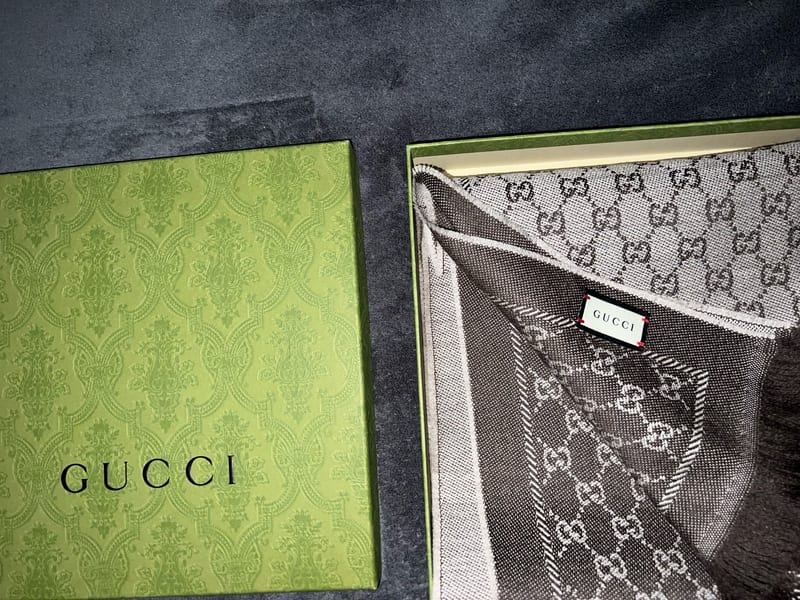 Gucci Schal Neu Damen braun – Bild 5 von 8