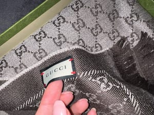 Gucci Schal Neu Damen braun – Bild 7 von 8