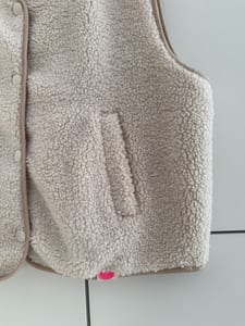 Teddy Weste Creme Damen – Einheitsgröße – Bild 2 von 3