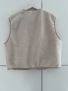 Teddy Weste Creme Damen – Einheitsgröße – Bild 3 von 3
